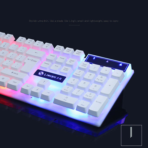 RGB Backlit Wired Gaming Keyboard & Mouse Combo – 104 Keys, 1600 DPI