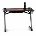 Z-Shaped RGB Gaming Desk With Cup Holder, Headphone Hooks & USB Rack – 120cm