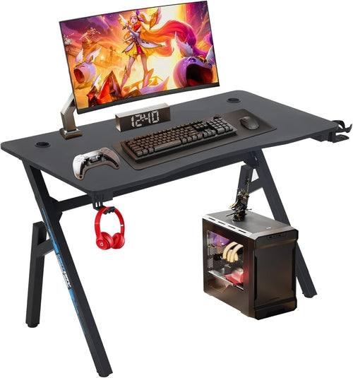 47x23 Gaming Desk Cup Holder For Home Office Setup