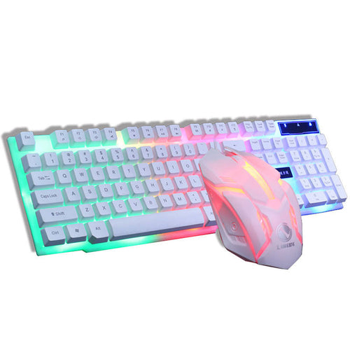 RGB Backlit Wired Gaming Keyboard & Mouse Combo – 104 Keys, 1600 DPI