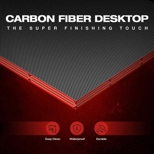 L Shaped Gaming Desk With Monitor Riser 51 Inch Corner Desk