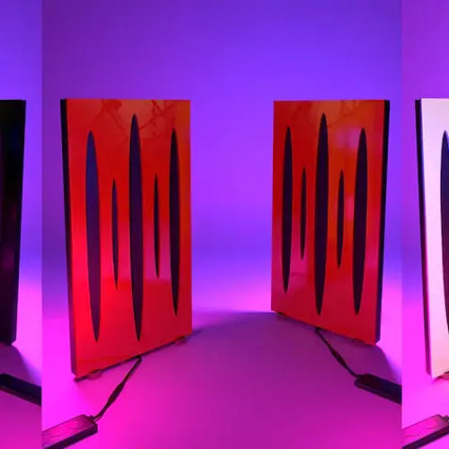 RGB LED Desktop Lamp & Acoustic Panel Stand – Gaming Room & Studio Ambiance