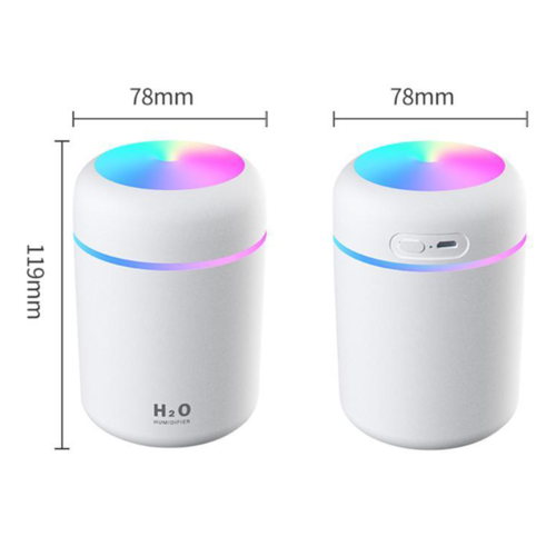 Mini Aromatherapy Humidifier & Essential Oil Diffuser – USB, 300ml, Night Light