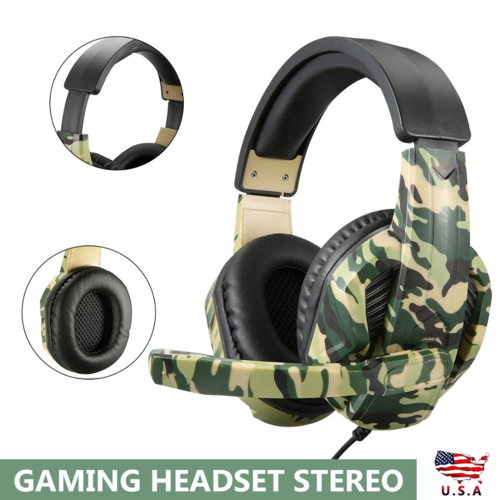 3.5mm Stereo Gaming Headset With Mic – PS4, Xbox, PC, Mobile Compatible