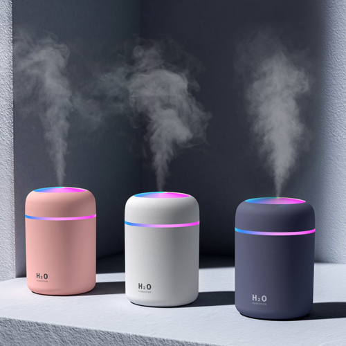 Mini Aromatherapy Humidifier & Essential Oil Diffuser – USB, 300ml, Night Light